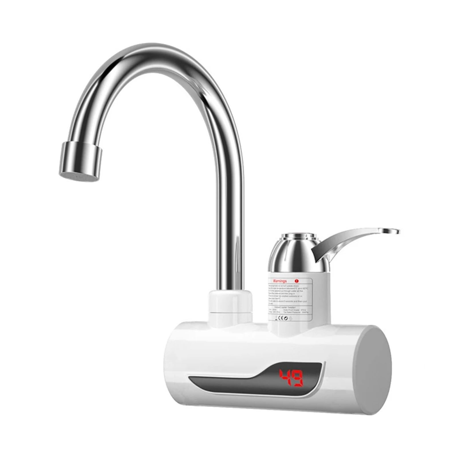 Chauffe-eau sans réservoir avec température réglable rapide numérique
