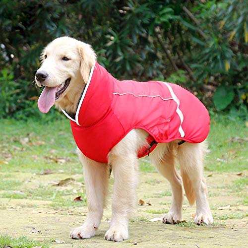 Image of QBLEEV Warm Dog Coat, Reflective Dog Jacket, Waterproof Dogs Winter Coat