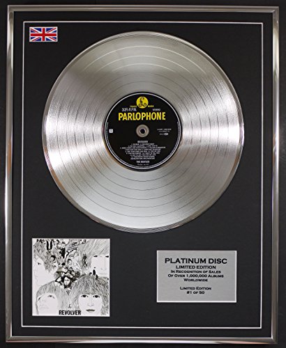 THE BEATLES/EDITION LIMITEE/CADRE CD/DISQUE DE PLATINE/REVOLVER - Les Beatles, Paul McCartney, John Lennon, RIngo Starr, George Harrison THE BEATLES/EDITION LIMITEE/CADRE CD/DISQUE DE PLATINE/REVOLVER