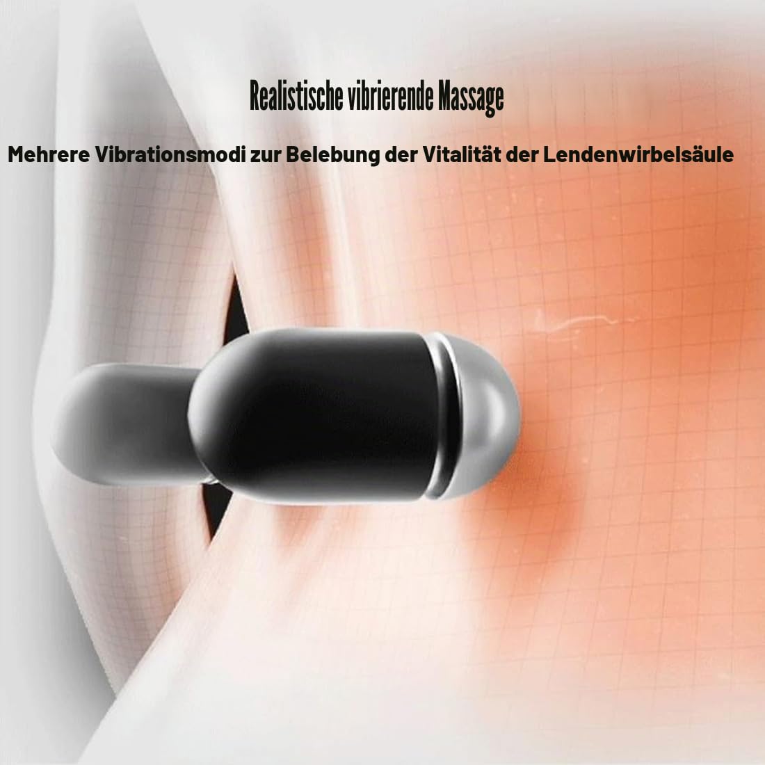 2026 Vertofix 3-Zonen Ergoflow Tiefenmassagegerät, 3-in-1 Rücken Massage Pad mit Tiefenwärme, Vibration & Traktion, Lendenstütze zur Schmerzlinderung, USB-C Akku, für Büro & Zuhause (Dunkelgrau,USB)