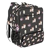 Mehrere Taschen und große Kapazität: Dieser Rucksack hat 1 Haupttasche, 2 Seitentaschen, 2 Fronttaschen mit Reißverschluss. Im Inneren befinden sich 2 kleine Taschen, 1 Reißverschlusstasche, 1 Teleskoptasche, die ausreichend für eine Vielzahl von Gegenständen ist