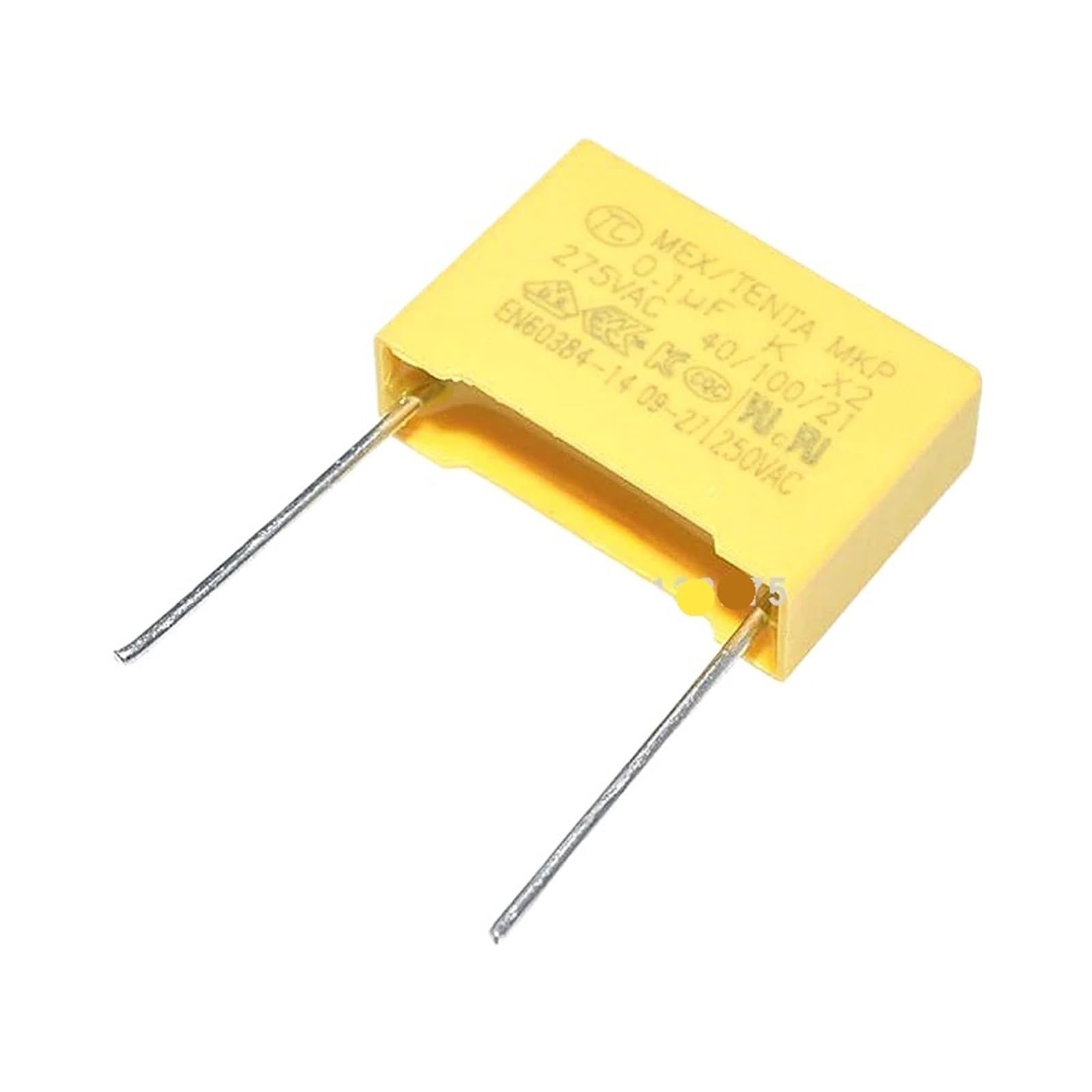 ICXLPMC 10PCS/LOT 275VAC capacitor X2 series X2 275V 0.1uF 100nF 104K 15mm Polypropylene film capacitor
