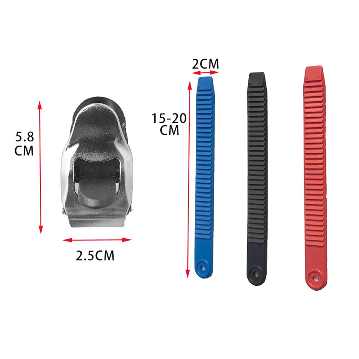 2 Pezzi di Attacchi con Cinturino alla Caviglia per Snowboard, Attacchi da Sci, Cinturino alla Caviglia Altamente Elastico, Parti di Attacchi da Snowboard Durevoli