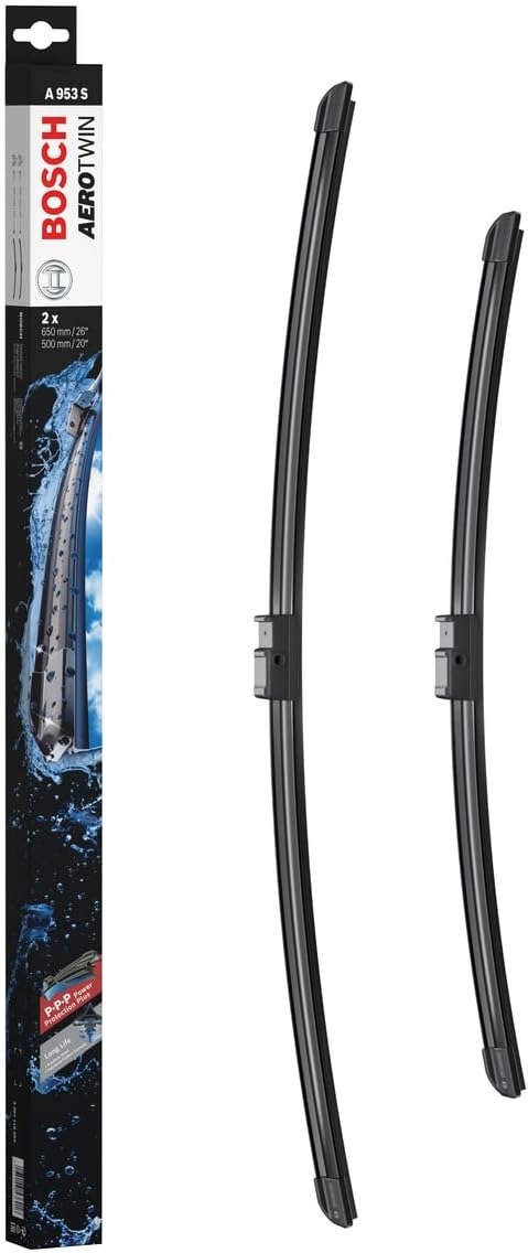 Bosch Aerotwin 3397118953 Original Equipment Replacement Wiper Blade - 26"/20" (Set of 2) Side Lock 22mm