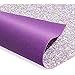 Faux Leather Sheet for Crafts, Glow in The Dark Glitter (10 Pack)