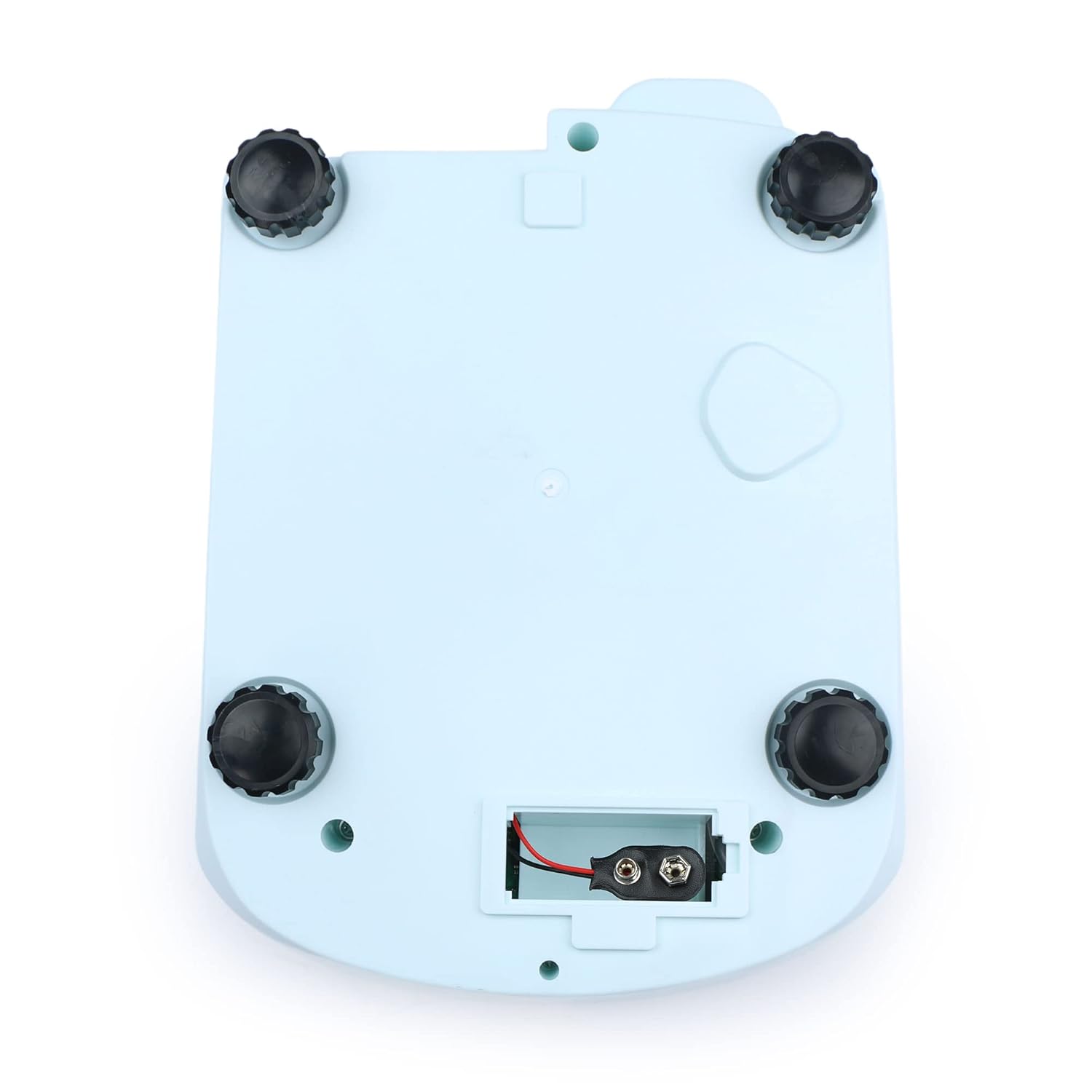 Behean view of the scale showing the battery compartment