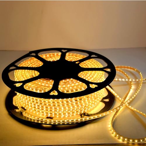 Image of XERGY 30 Meter Rope String Lights - Waterproof, 120 LEDs /M, Decorative Lighting for Home, Garden, Party & Festival (Warm White)