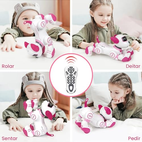 Cachorro Robô Inteligente, Smart Robot Dog, Cão Robô Dançarino Com Comando de Voz Programável, Sensí