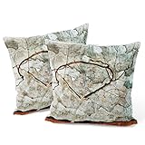 [Dimensiones]: estas fundas de almohada de diseño artístico único con un tamaño de cremallera oculta es de aprox. 18 x 18 pulgadas (45x45 cm). Paquete de 2 piezas. Y tenga en cuenta que no incluye el núcleo de la almohada.
