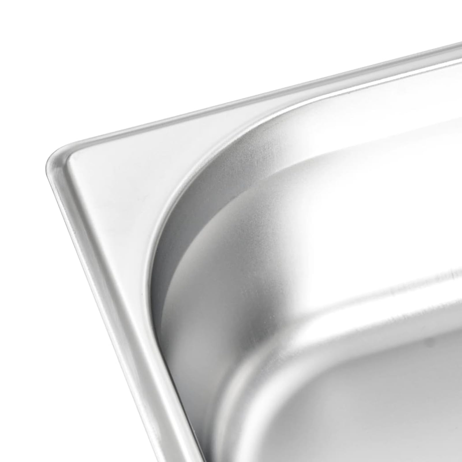 Homgoday Gastronorm - Contenedores de 4 unidades GN 1/2 100 mm de acero inoxidable, muebles de interior para salón, oficina o dormitorio
