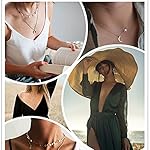 Honsny-Layered-Choker-Necklace-for-Women-Girls-Coin-Moon-Star-Multilayer-Choker-Necklaces-Charm-Tiered-Choker-Chain-Gold-Necklace-Set-Adjustable-Silver-Bar-Pendant-Y-Necklace-for-Teens