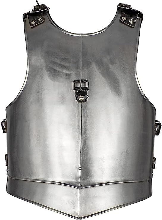 Vigor Steel Breastplate Cuirass Armour, Silver