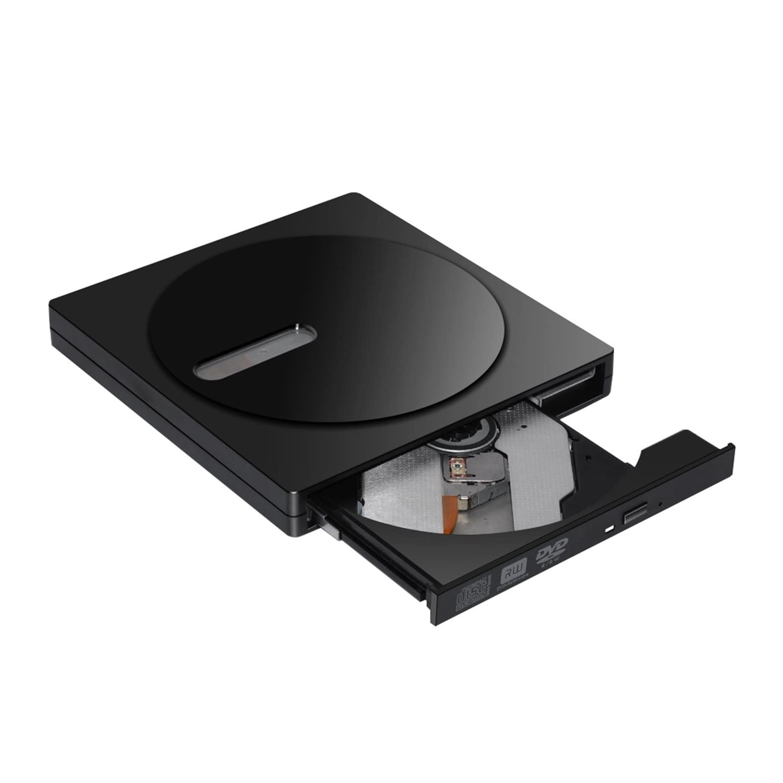 Portable Externe CD-RW DVD-RW Taper C & USB3.0 CD DVD ROM Joueur Drive Writer Rewriter Burner