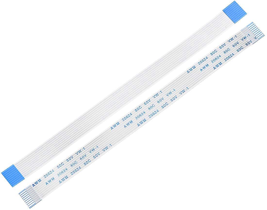 SLVC FFC Cable 9 Pin 1.0mm Same Side Pin(300mm Length) flat flexible FPC LVDS Ribbon Wire Flat Cable for digital camcorders,laptops,LCD TVs,LCD,3D Printer(White)(Pack Of 1) (B0BCQC8L7H) Amazon Price History, Amazon Price Tracker