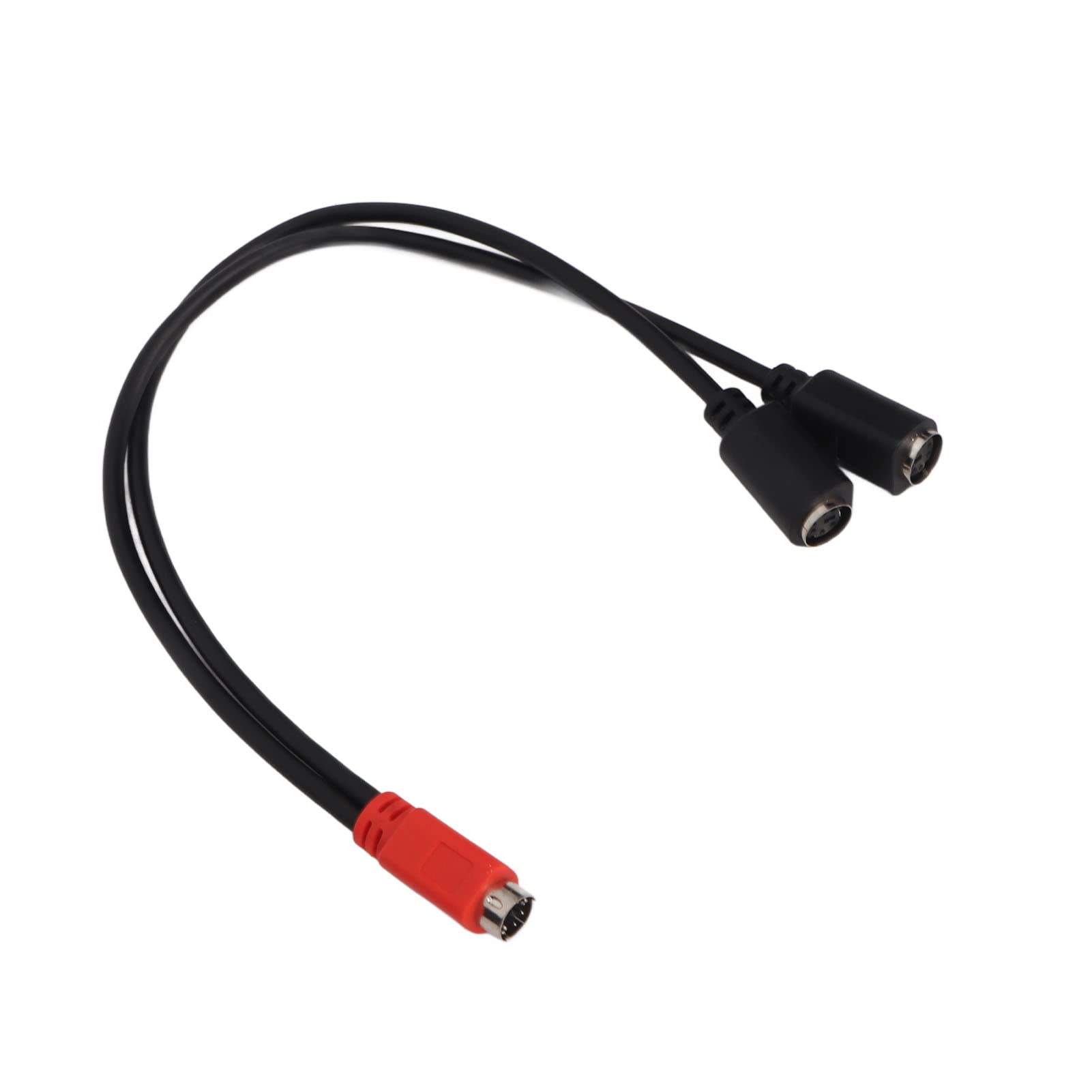 DIN 6-biegunowy kabel wtykowy i wtyczka na 2 gniazda 6-biegunowe, klawiatura/mysz, kabel rozdzielający, Plug and Play