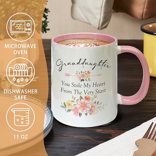 Taza de cerámica de 11 oz con mango en C miniatura 4