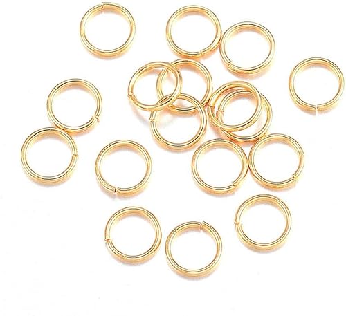 Miniatura 6 de 100 anillos de salto de acero inoxidable 304, calibre 20 de 0.236 in (0.031 in de grosor)