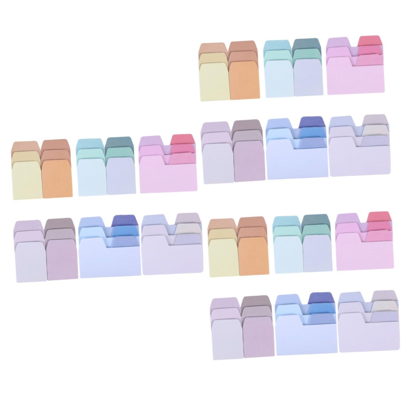 MAGICLULU 18 Piezas Pegatinas Pestañas De Página Reposicionables Papel Kraft Notas Transparentes Notas Del Libro Marcador Divisor De Etiquetas Estético Oficina Cuenta De Mano Herramienta