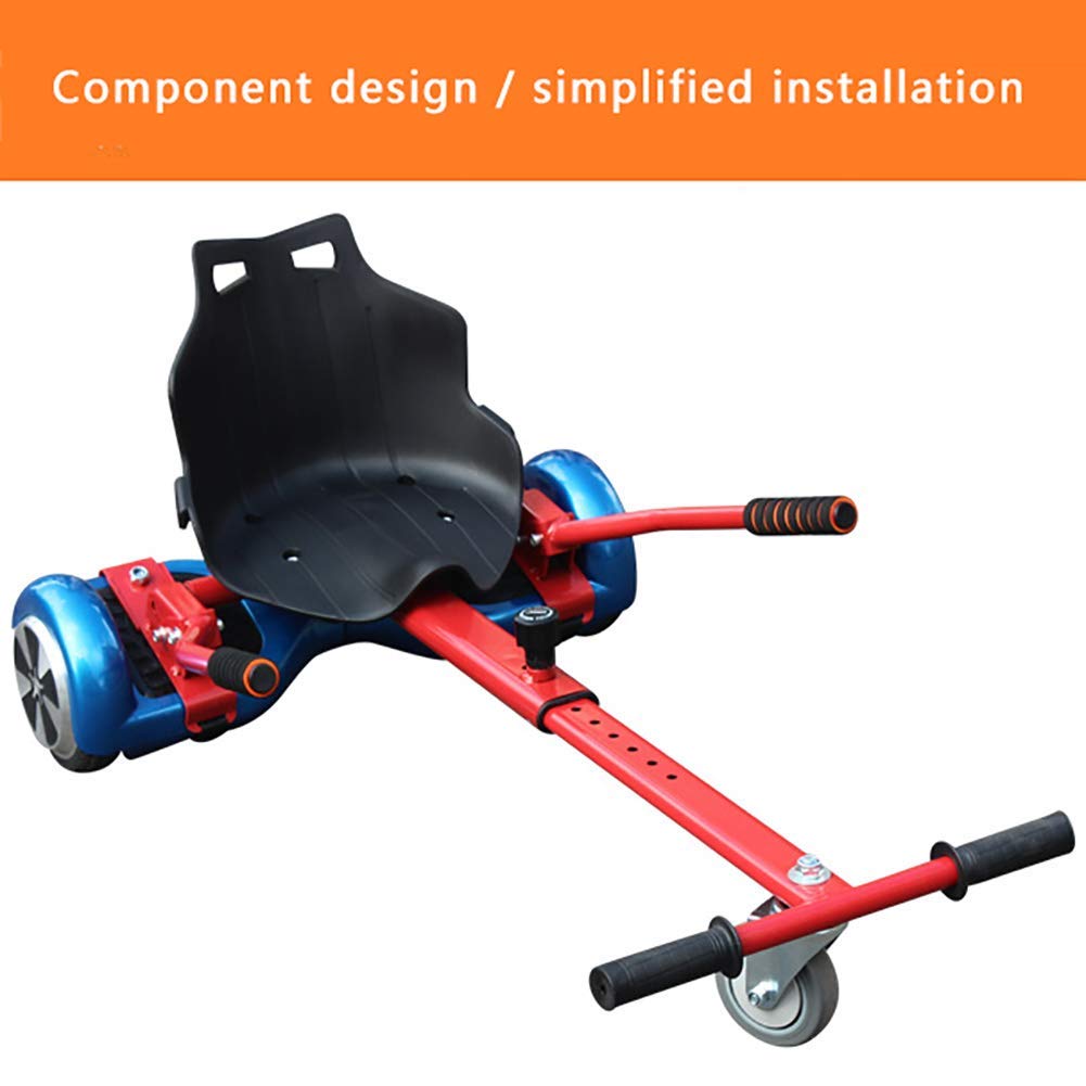 Attacco per hoverboard Sedile Hoverkart regolabile compatibile con la classica tavola autobilanciata da 6,5 ​​"a 10" e fuoristrada 8,5 "per scooter elettrico intelligente autobilan