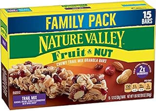 Nature Valley Granola Bars, Fruit and Nut, Chewy Trail Mix Granola Bars, 18 oz, 15 ct