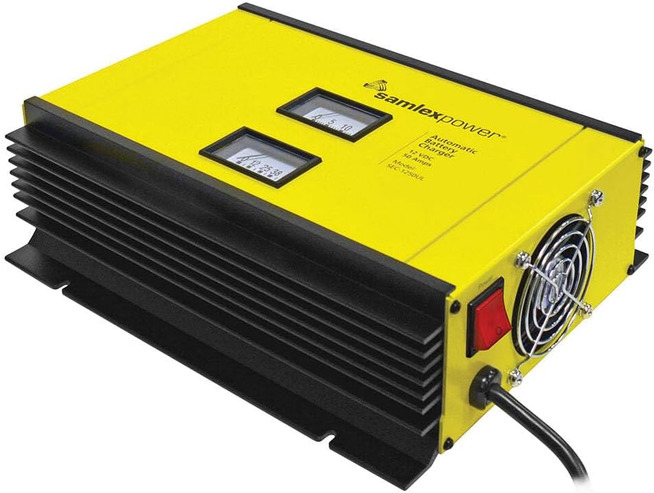 Samlex Solar SEC-1250UL SEC-UL Series 12V Battery Charger,Black