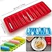 IHUIXINHE Silicone Ice Stick Tray Set - 4 Packs, 40 Ice Sticks for Small Mouth Sport Water Bottles, Bottled Soda - Classic Color