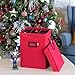 [16 Inch Tall Nutcracker and Figurine Collectibles Storage Boxes] - Large Ornament Bag for Holiday Decor Storage - Great for Storing 9 Carolers, Santa Figure, or Nut Cracker Ornaments