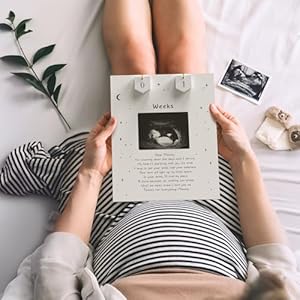 Sonogram Picture Frame Countdown Weeks - Baby Shower Welcome Sign - Standard 4"x3" Ultrasound Photo - Pregnancy Announcements Ideas - Gender Reveal Gifts - New Mom Expecting Parents to Be Keepsake Sonogram Picture Frame Countdown Weeks Baby Shower Welcome Sign Standard 4×3 Ultrasound Photo Pregnancy Announcements Ideas Gender Reveal Gifts New Mom Expecting Parents to Be Keepsake