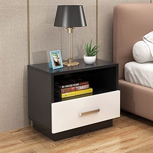 Table de nuit blanche meuble d'appoint pour salon et chambre moderne