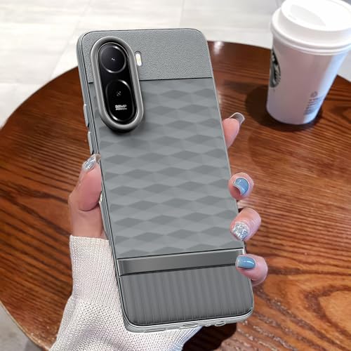 Image of Outlouders Back Cover for Mi Redmi A7 Pro /Poco C85x 5G | Full Camera Protection | TPU Soft Flexible Shockproof Bumper Case (Grey)
