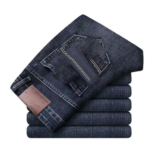 Men's Jeans Casual Straight Classic Work Denim Trousers