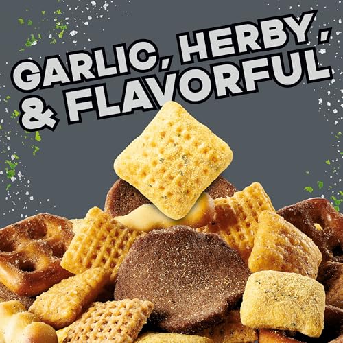 Image of Chex Mix Bold Garlic and Herb Snack Mix, Salty Snacks Tub, 20 oz