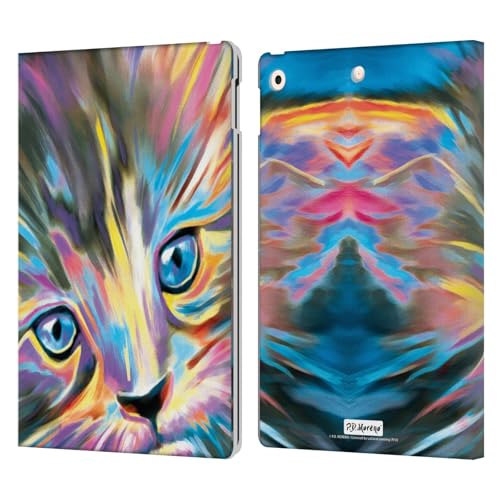 Étui portefeuille chaton à fourrure iPad 10.2 idéal au café