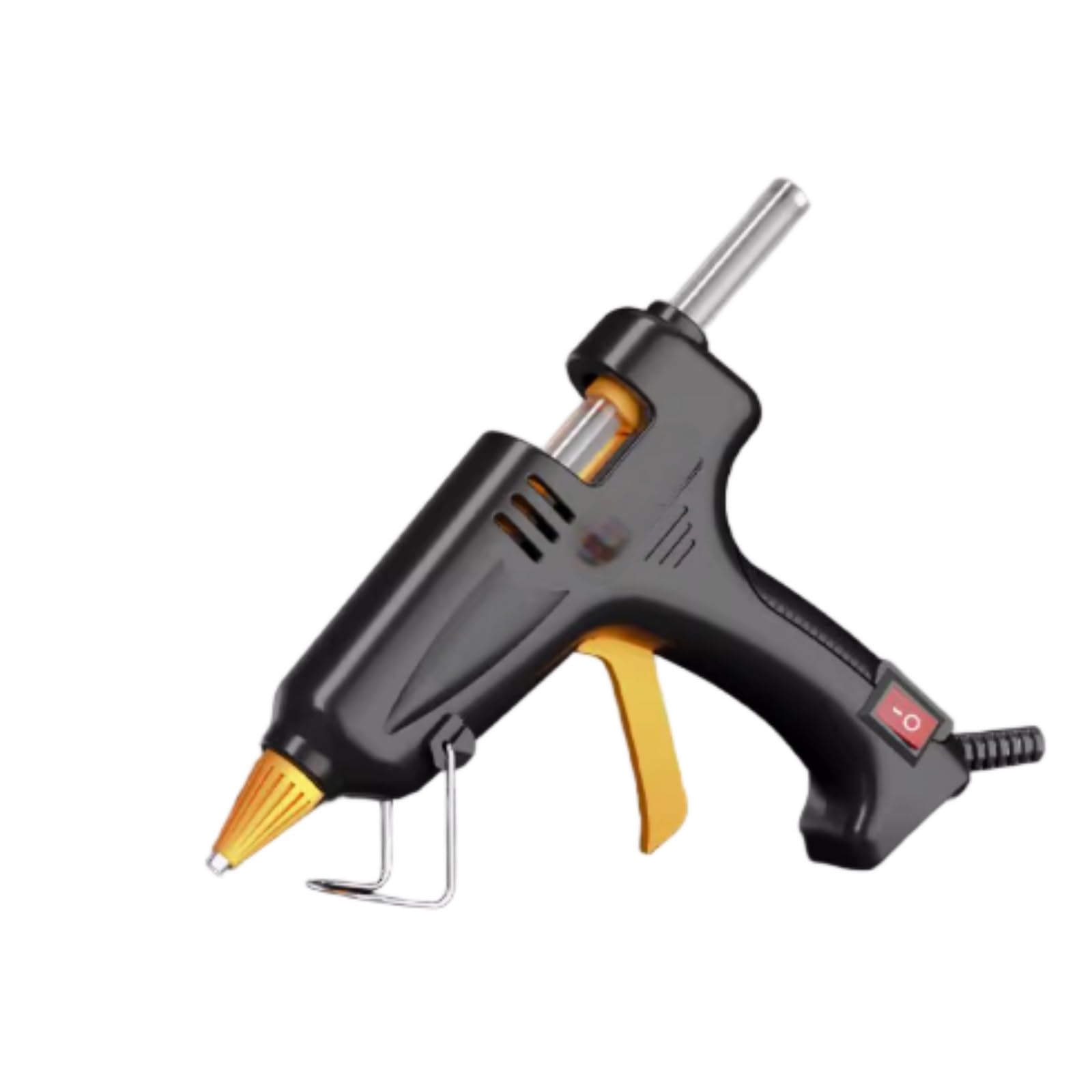 pistola colla caldo, Pistola for colla a caldo in silicone da 150 W/200 W, piccola mini pistola for colla a caldo, riscaldamento rapido, strumenti artigianali fai da te, colore nero(150W)