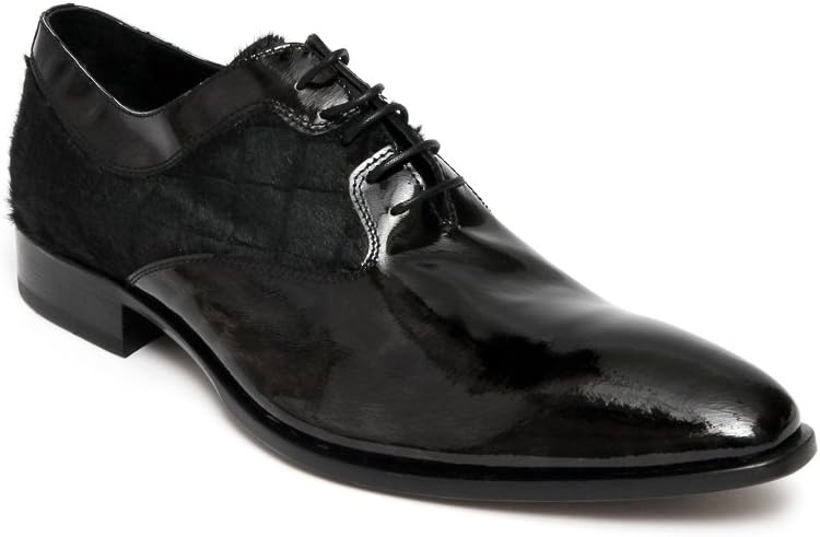 Carlo Ventura2095 Mens Patent Leather Black lace up Shoe.