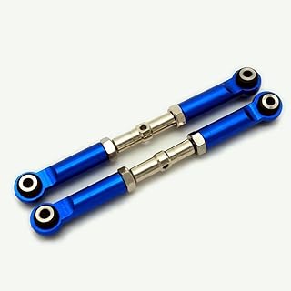 Hard Steel Front Upper Ajustable Turnbuckles Camber Link Assembled with Aluminum Ends Blue for Traxxas Slash Rustler Hoss Stampede 4x4 XO-1 3643