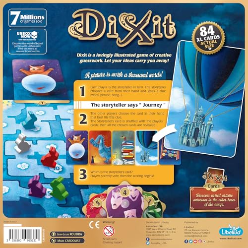 asmodee dixit board game 2021 refresh - the award-winning game of imagination creativity and storytelling family fun for kids amp adults ages 8 3-6 players 30 minute playtime