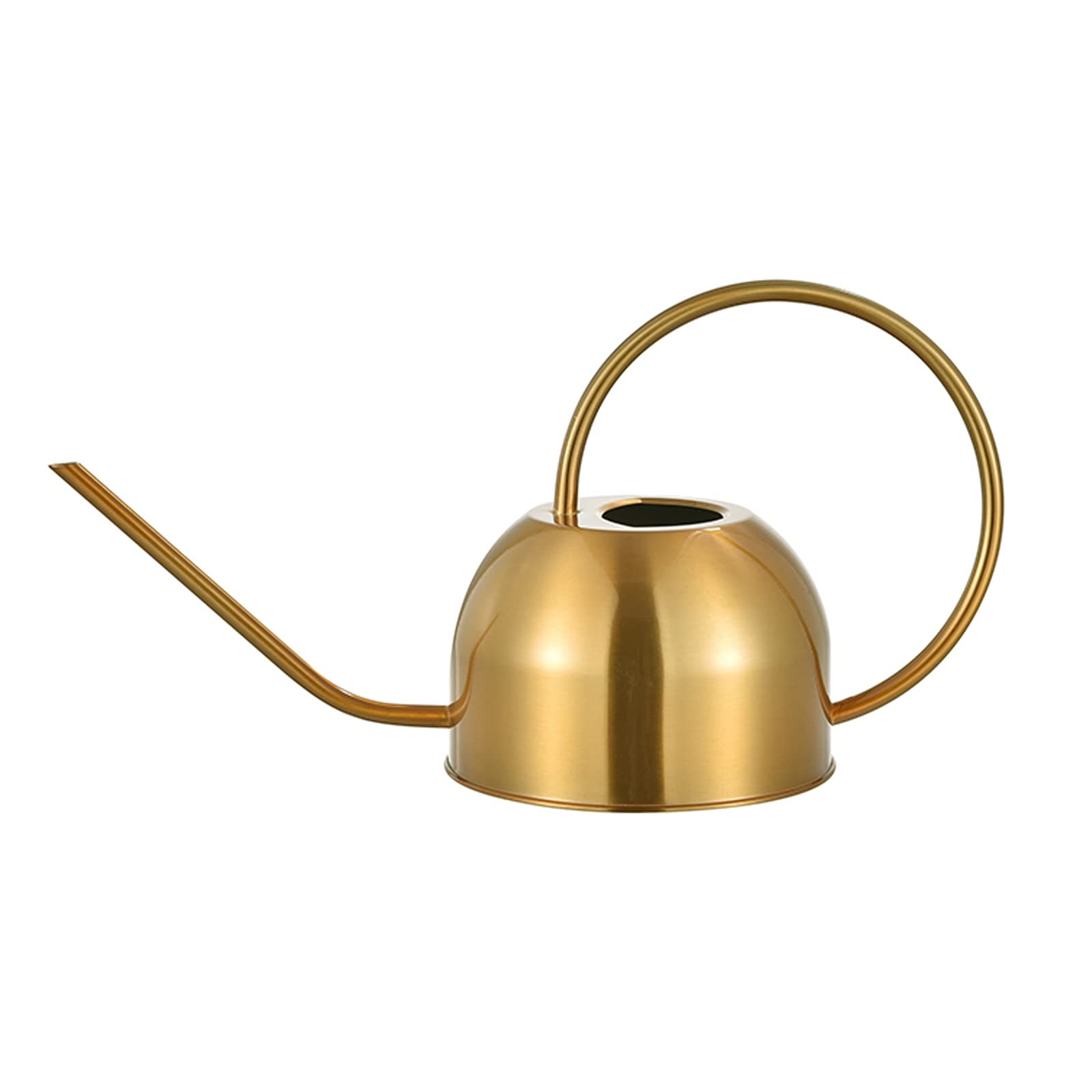Esta regadera de jardín de Metal con Boquilla Larga es Apta para Interiores y Exteriores, Tiene una regadera Decorativa semiesférica de 1,5 L para Plantas de jardín, Fabricada en Acero inoxi