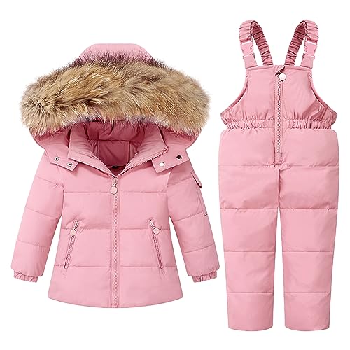 Fumdonnie Baby Winter Clothes Kid Snowsuit for Girls Snow Pants and Jackets Coat Suit 3-4T