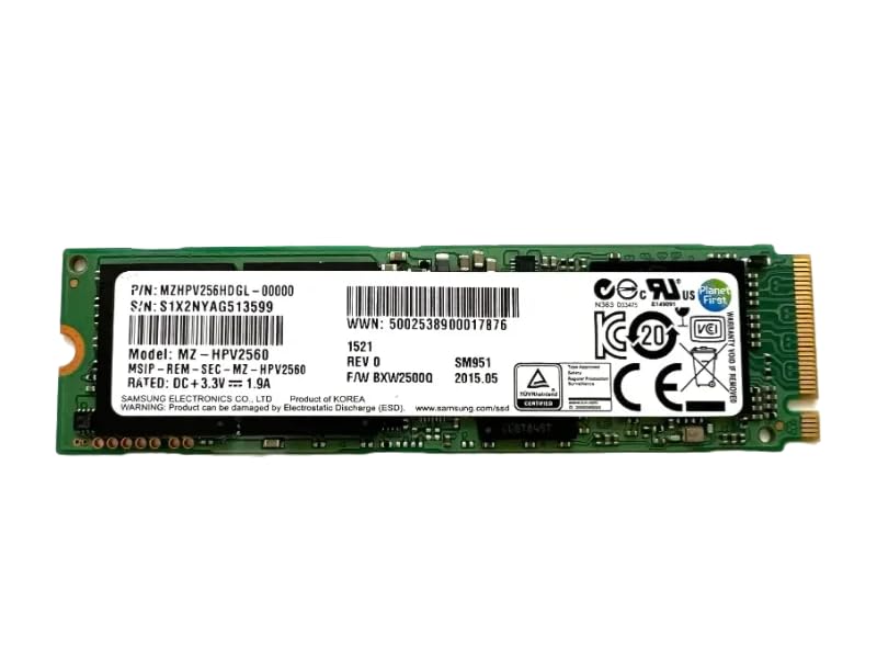 Amazon | PM961 MZ-HPV2560 MZHPV256HDGL-00000 NVMe PCIe M.2 2280