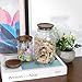 6 Pcs Mason Jar Lids, Regular Mouth Jar Lids Made Of Acacia Wood, Wooden Lids for Mason Jars With Airtight Silicone Seal, For Storing Items(Brown, Excluding Jars)