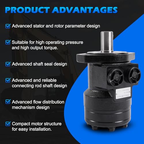 Image of 101-1027-009 | 101-1027 Hydraulic Motor | Direct Replacement for Eaton Char-Lynn H Series | Cast Iron High Torque | Displacement 100cc /r | Maximum Pressure 138BAR | 2 Bolt Flange Mount |
