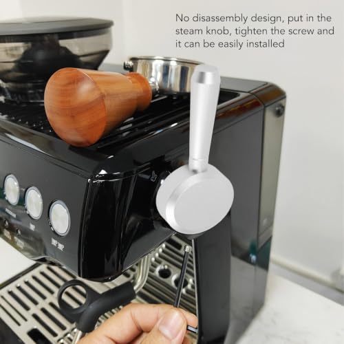 Image of TOPINCN Replacement Aluminium Alloy Steam Lever for Breville Sage 870 875 876 Espresso Machines, Coffee Machine Conversion Accessory (Silver)