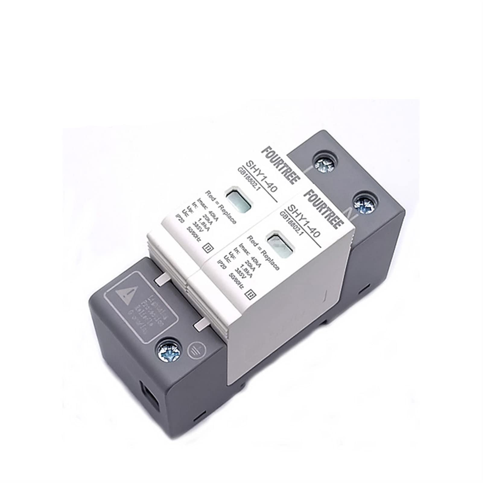 2P AC SPD Protezione Contro Le sovratensioni 10?20KA/20?40KA /30KA?60KA Protezione Contro i fulmini for la casa Scaricatore a Bassa Tensione Dispositivo di Protezione 230V 275V Color : 2p 2