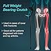 Spancare Elbow Crutch Adjustable, Silver, Universal Size, 1 Unit, Soft Handle