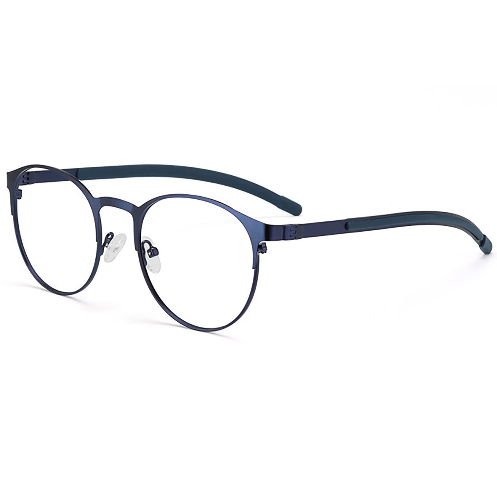 Okulary Presbicia, Retro Okulary Do Czytania Dla Kobiet/Mężczyzn, Lekkie Okulary Fotochromowe na Blisko I Daleko, Czytniki Komputera Antyprzepięciowego Oku (Color : Blue, Size : +2.50)