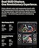 ONEXSUGAR Dual OLED Screen Handheld Game Console, with Snapdragon G3 Gen 3 Gaming Processor, 16GB + 512GB Storage,Android 14 ,Support Retro Games & Android Mobile Gaming (Black)