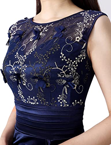 Image of VFSHOW Womens Formal Ruched Ruffles Evening Prom Wedding Party Maxi Dress