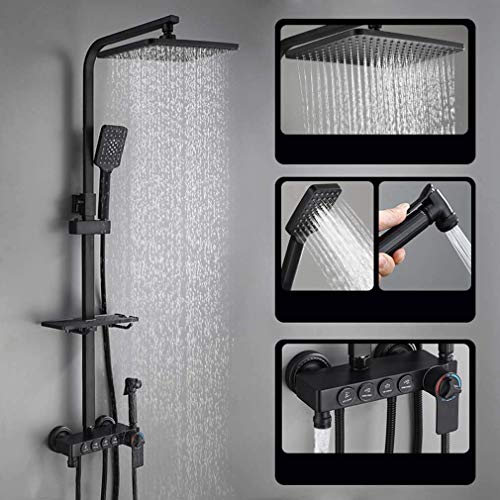 Système de douche mitigeur thermostatique à effet de pluie