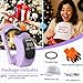 AKEYDIY 3-in-1 Auto Hat Heat Press Machine for Caps, with 3pcs Interchangeable Platens, Automatic Open & Release, Touchscreen for Precise Time & Temp Control, Heat Transfer Printing for Caps, Purple